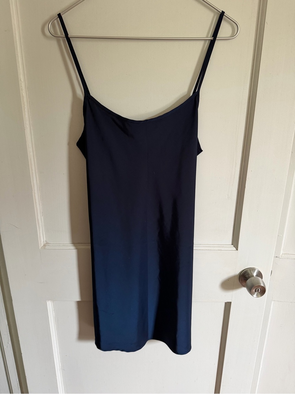 Brandy Melville Navy Slip Dress with Adjustable Spaghetti Straps